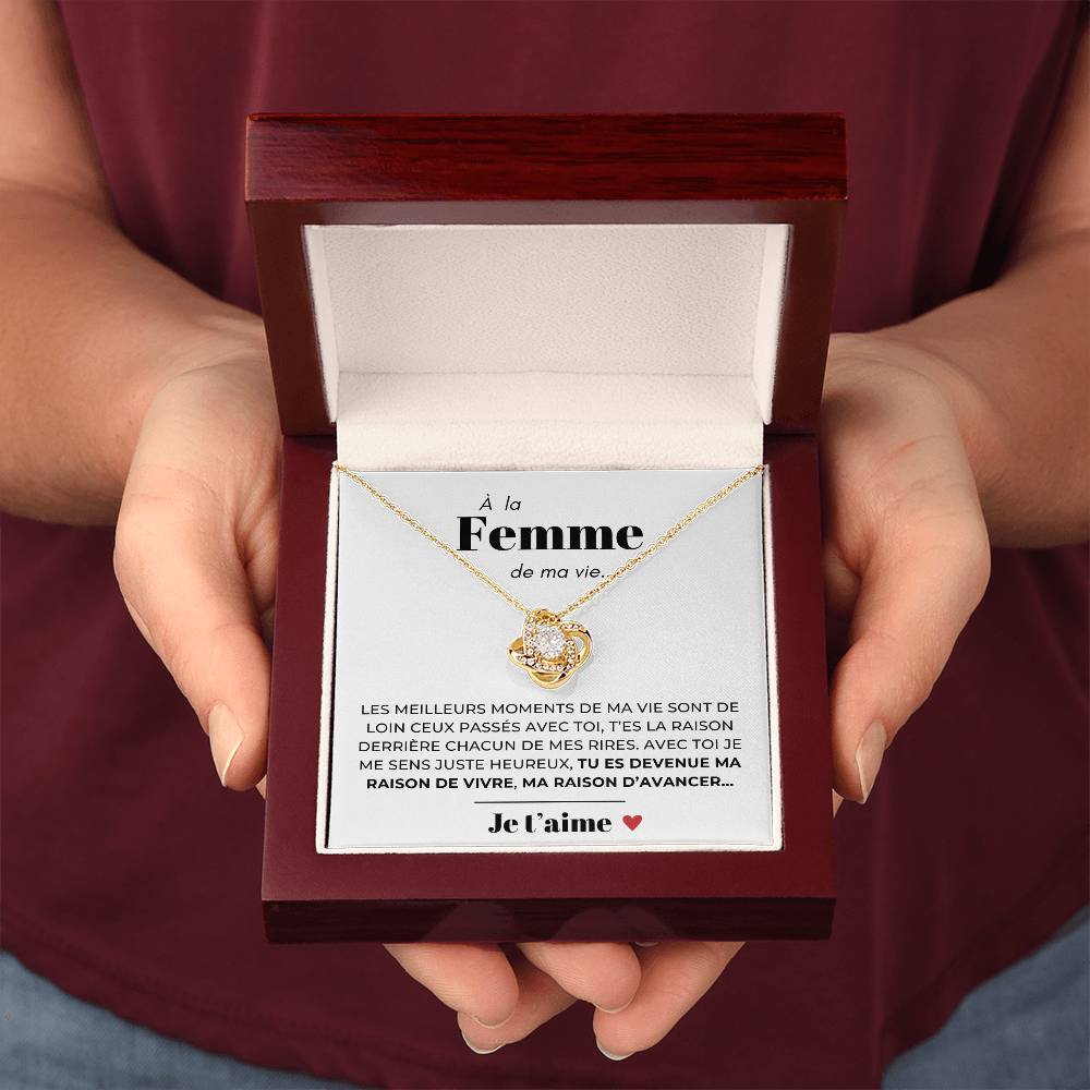 À ma Femme - Ma raison d'avancer - Collier Love Knot