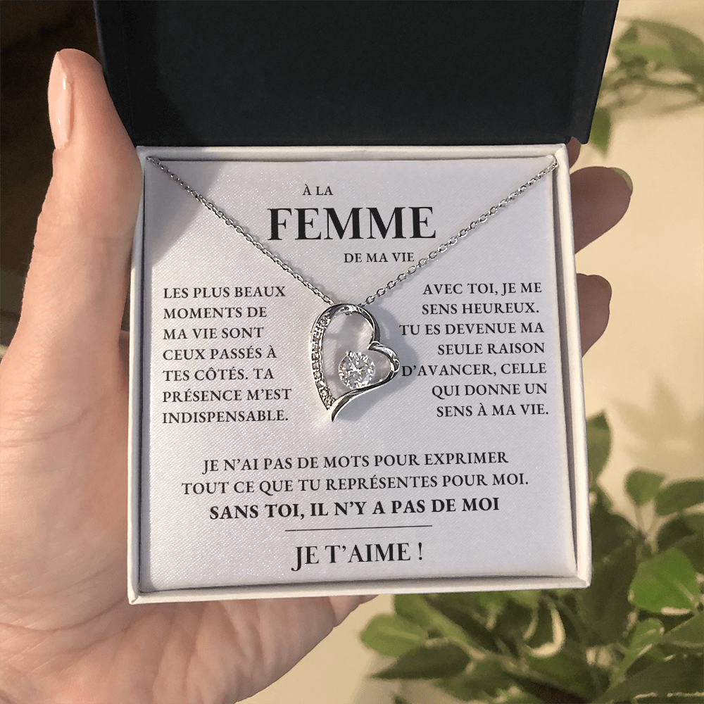 À ma Femme - Sans toi, pas de moi - Collier Forever Love
