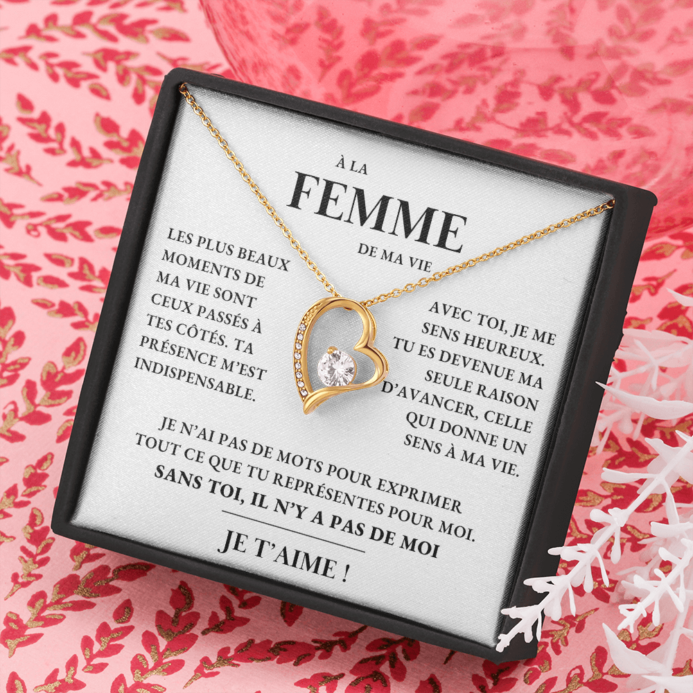 À ma Femme - Sans toi, pas de moi - Collier Forever Love