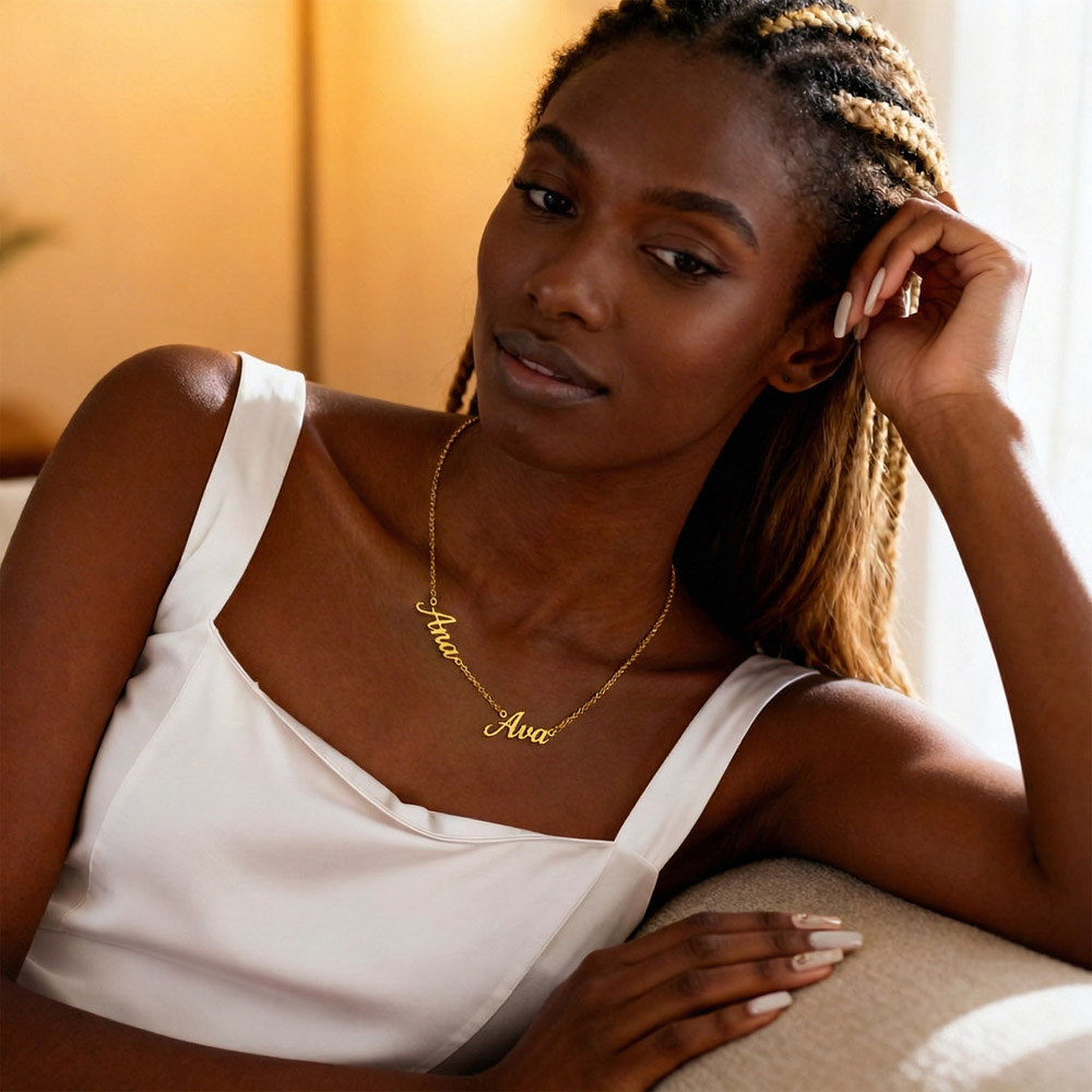 À notre maman - L'amour que tu nous portes - Collier multi prénoms