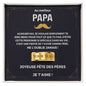 À mon père - Merci pour tout - Bague personnalisée (Gravez votre texte !)