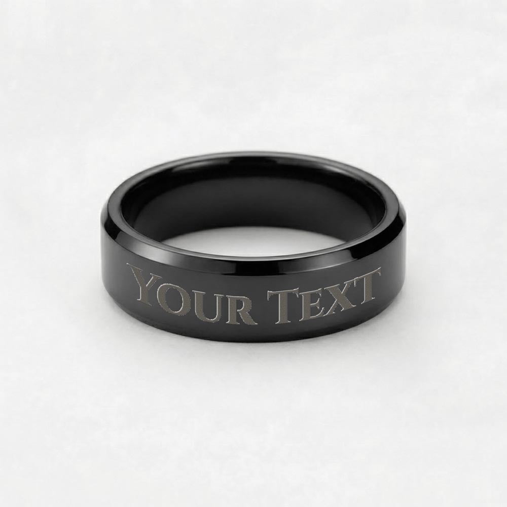 À mon fils - Tu me rends fier - Bague personnalisée (Gravez votre texte !)