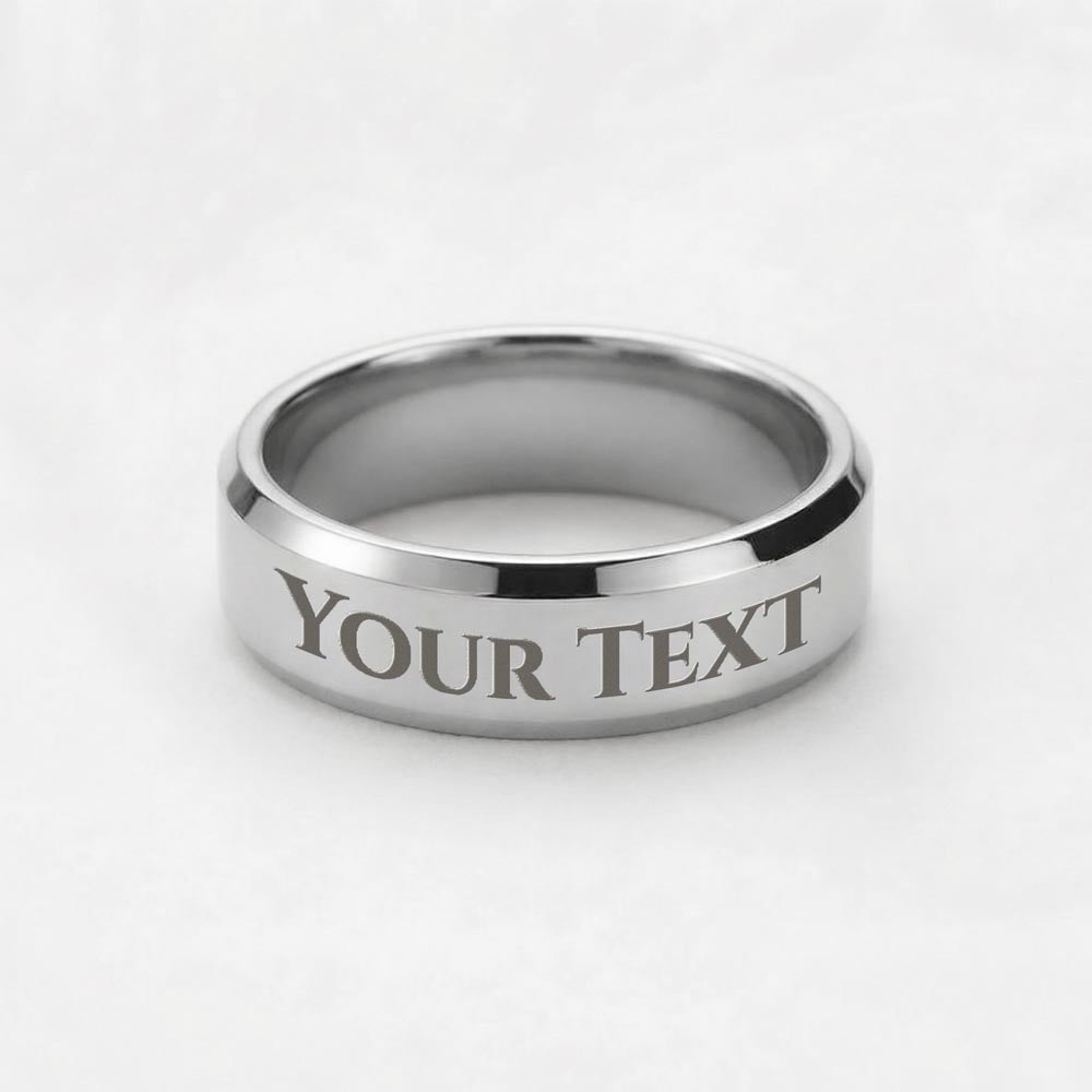À mon fils - Tu me rends fier - Bague personnalisée (Gravez votre texte !)