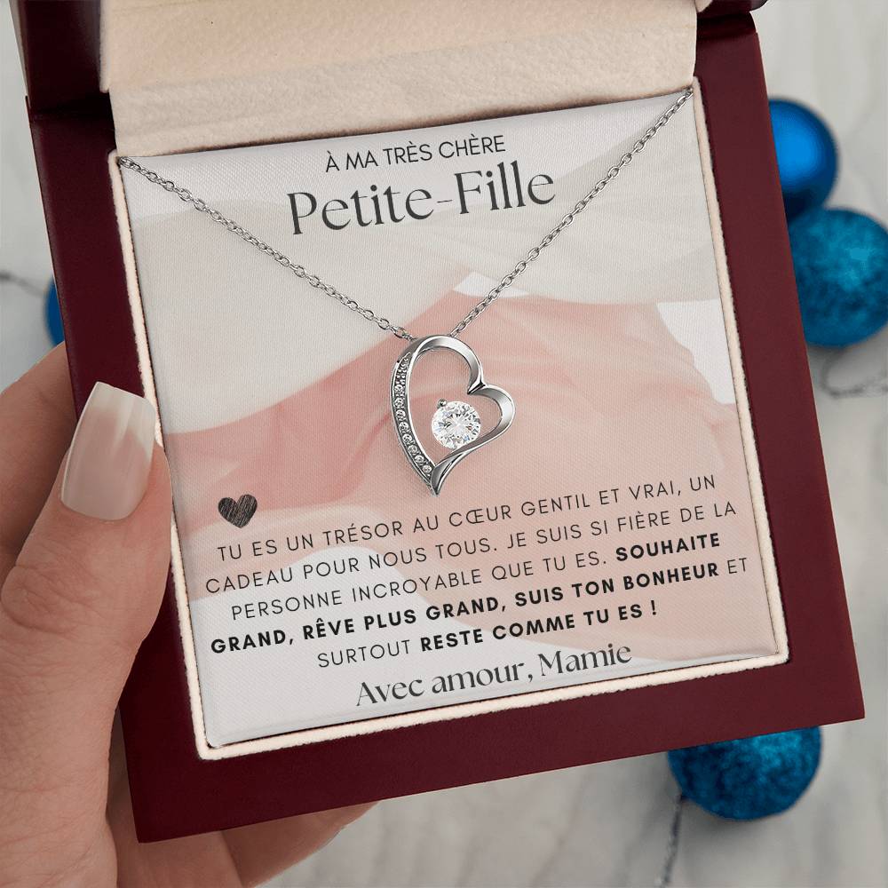 À ma Petite Fille - Tu es un trésor - Collier Forever Love