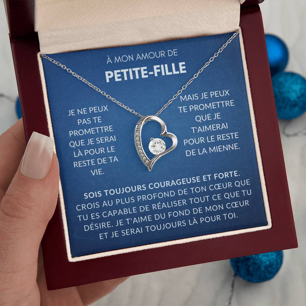 À ma Petite-Fille - Sois forte et courageuse - Collier Forever Love