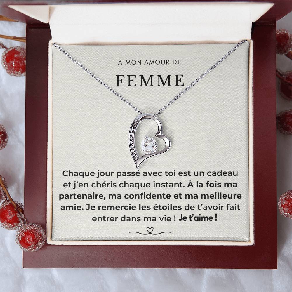 À ma Femme - Je remercie les étoiles - Collier Forever Love