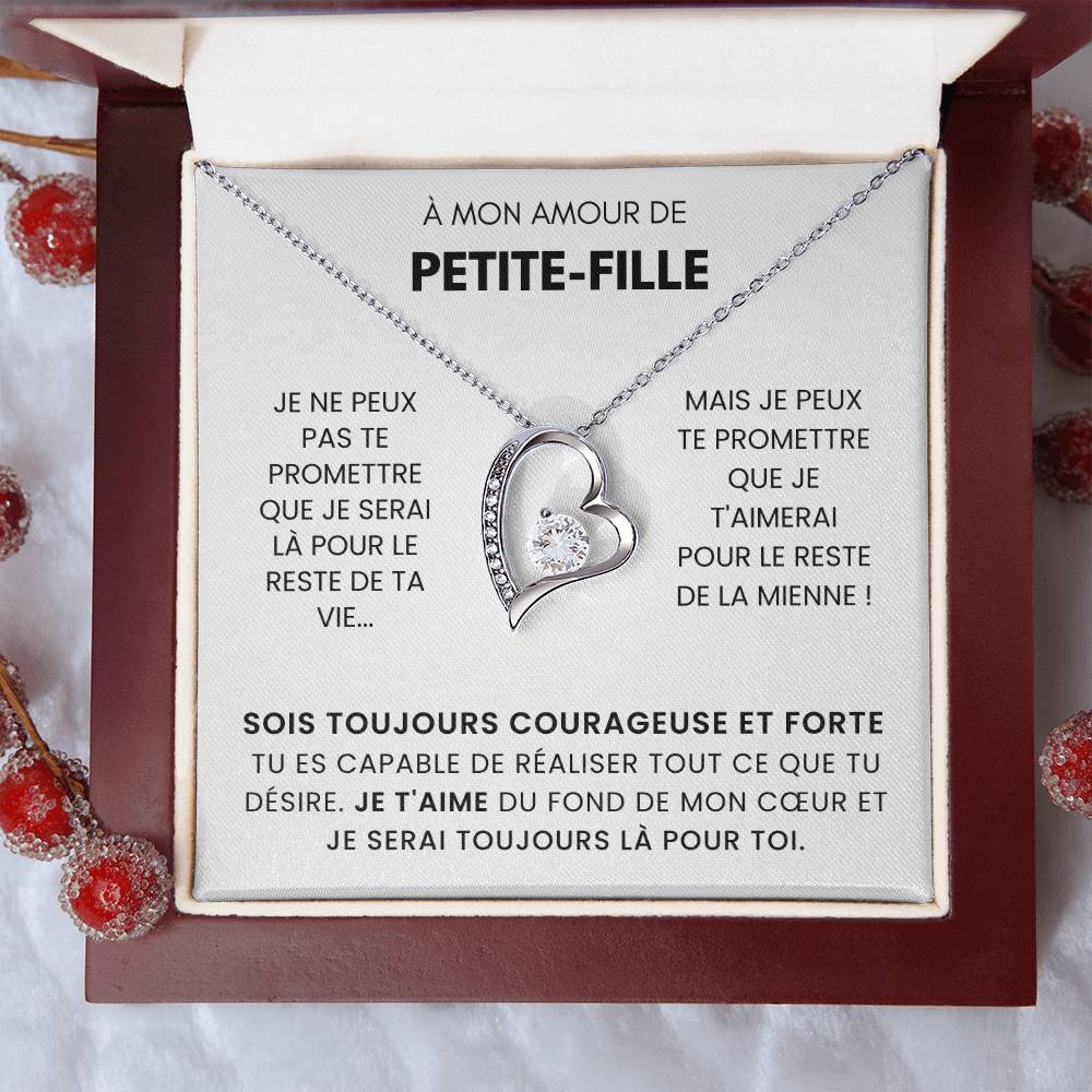 À ma Petite-Fille - Sois forte - Collier Forever Love