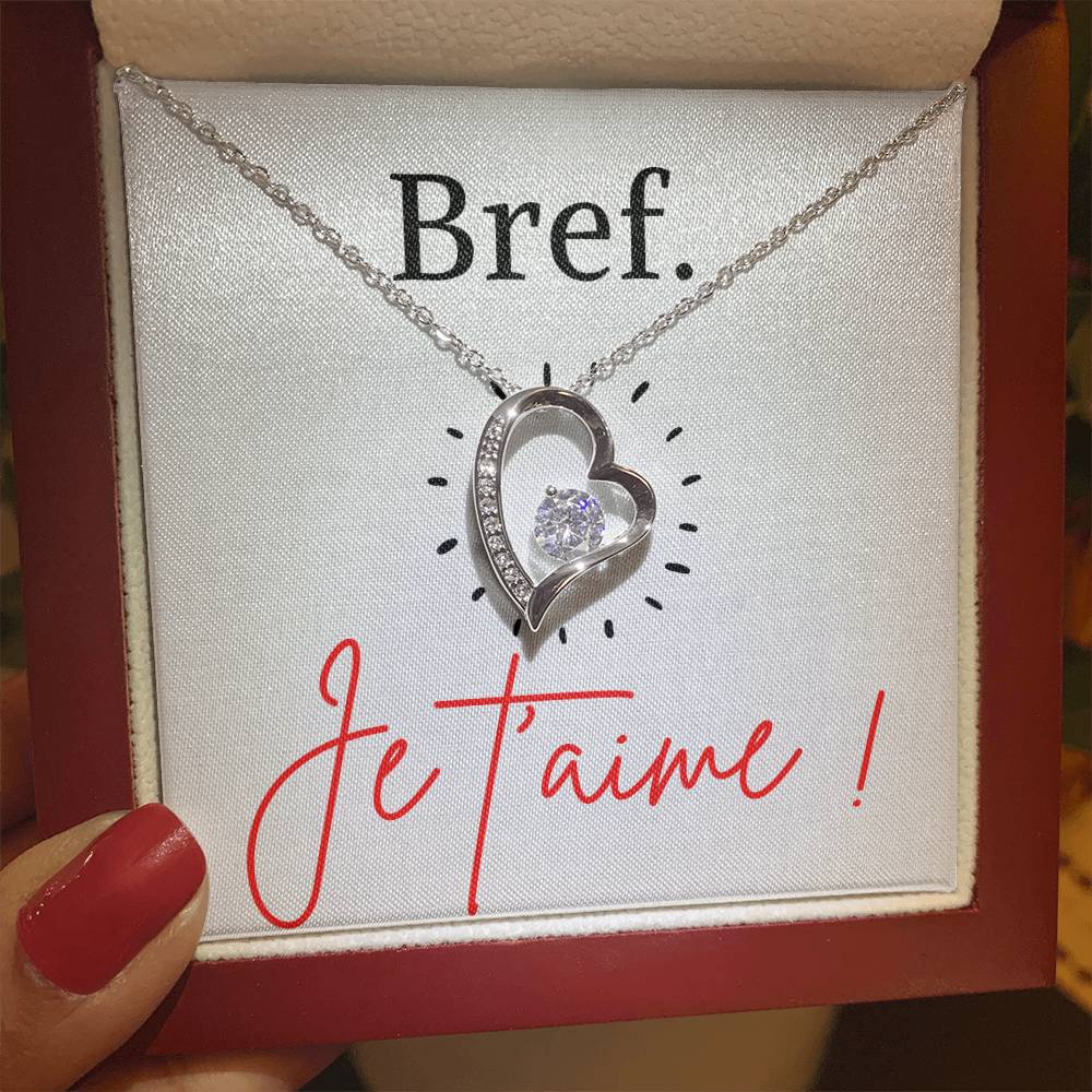 BREF. Je t'aime - Collier Forever Love