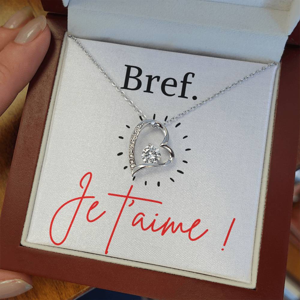 BREF. Je t'aime - Collier Forever Love