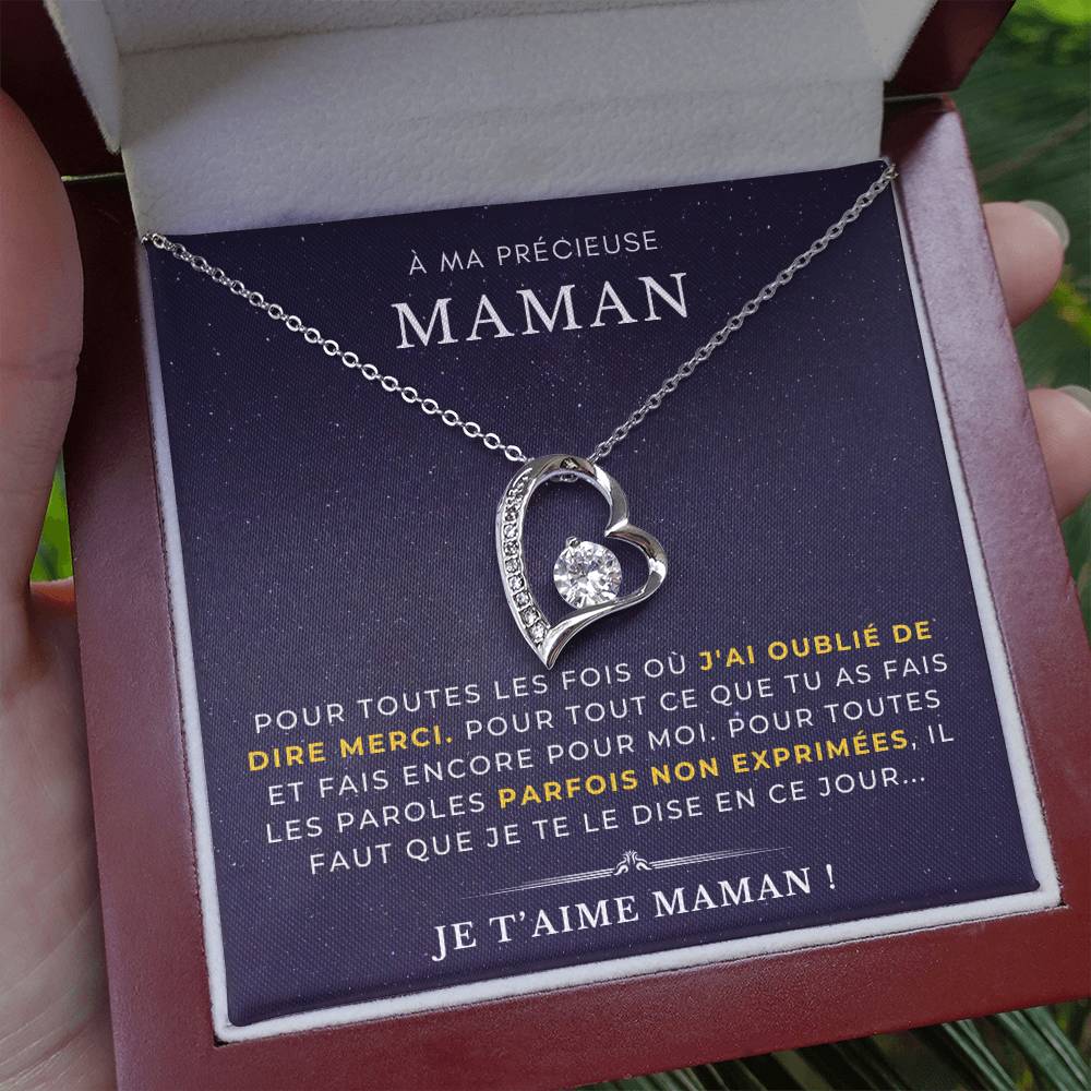 À ma Mère - Pour toutes les fois où - Collier Forever Love