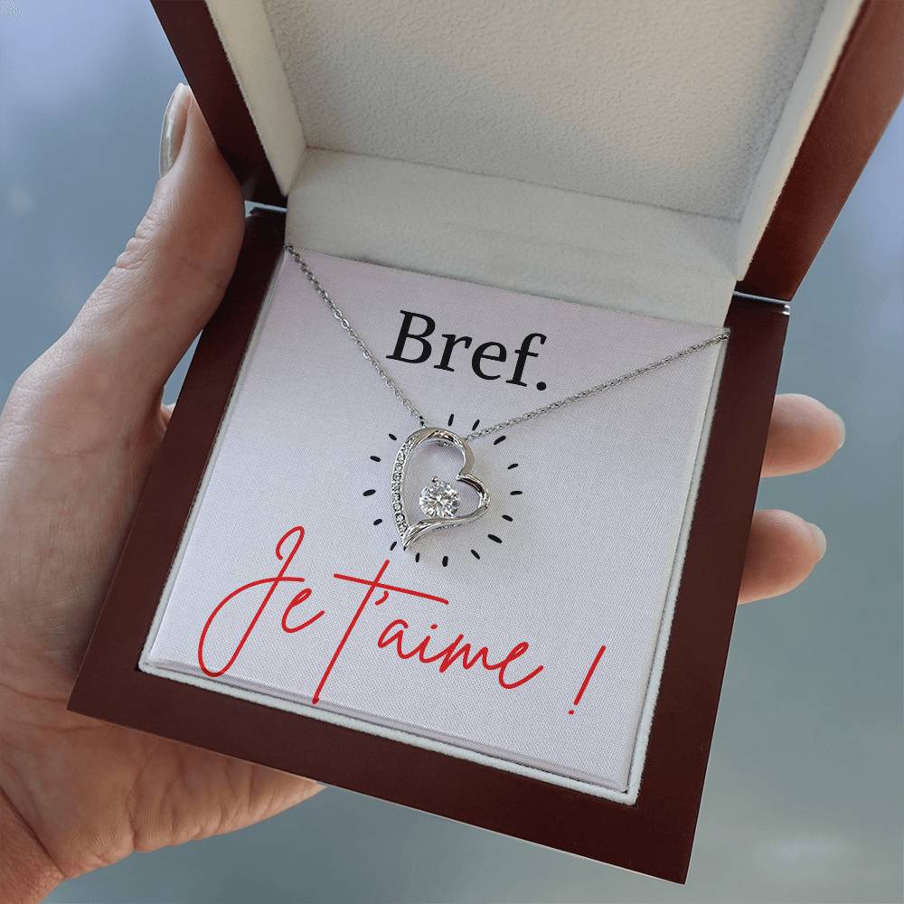BREF. Je t'aime - Collier Forever Love