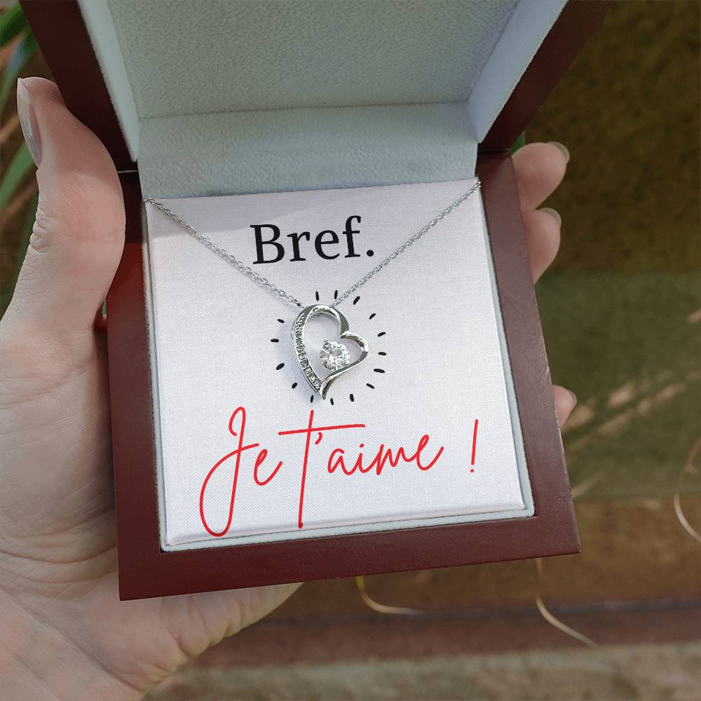 BREF. Je t'aime - Collier Forever Love