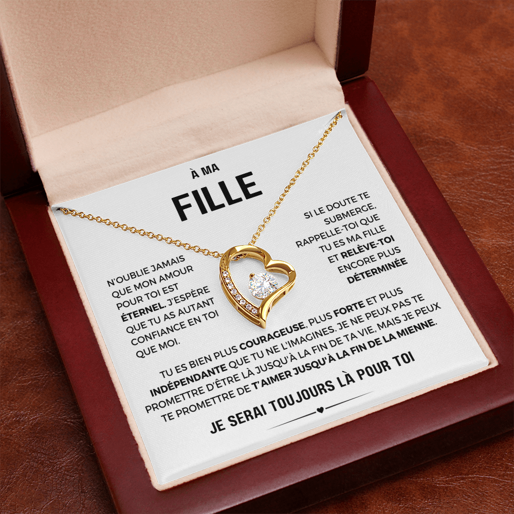 À ma Fille - Amour éternel - Collier Forever Love