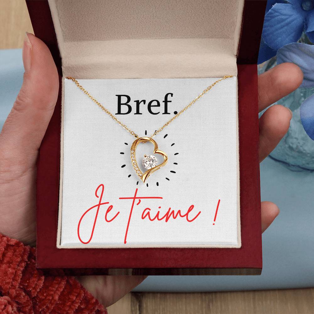 BREF. Je t'aime - Collier Forever Love