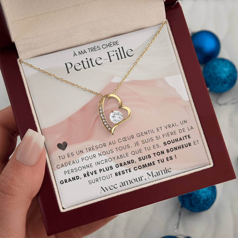 À ma Petite Fille - Tu es un trésor - Collier Forever Love