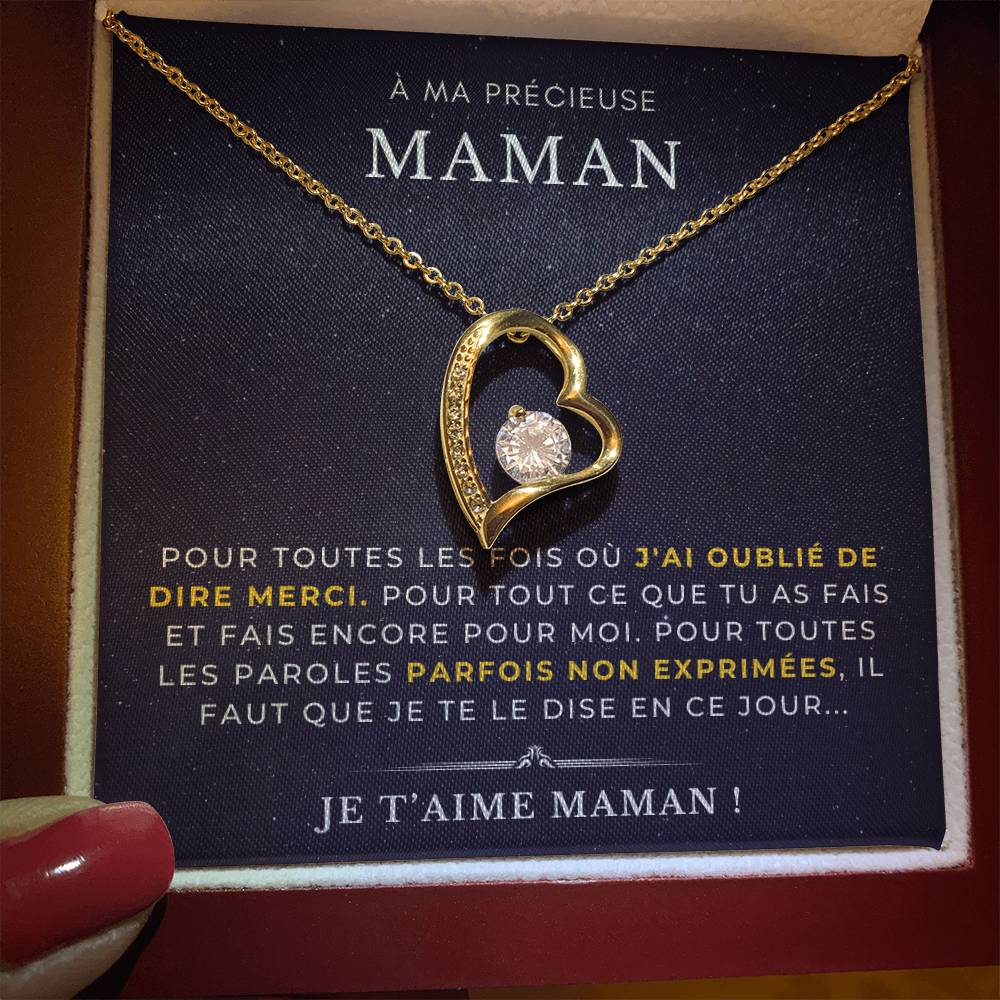 À ma Mère - Pour toutes les fois où - Collier Forever Love