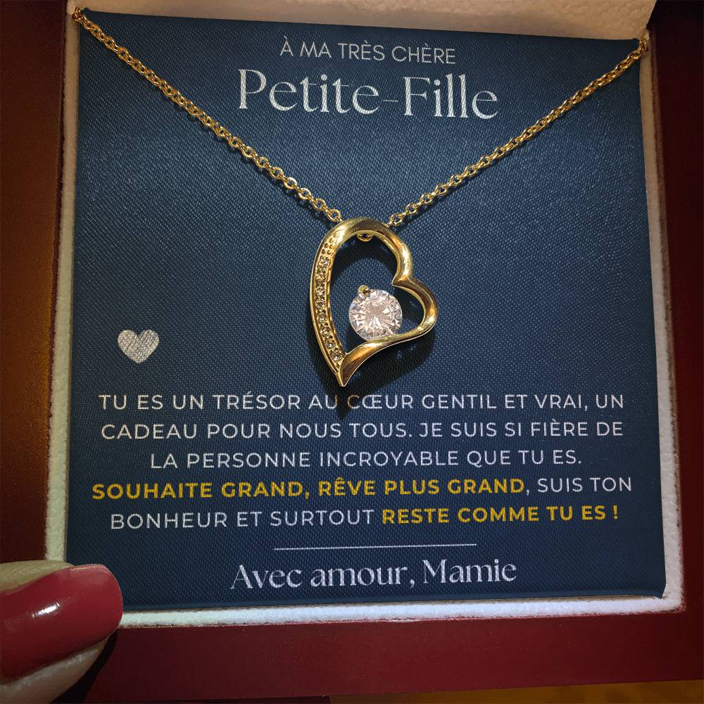 À ma Petite-fille - Reste comme tu es - Collier Forever Love