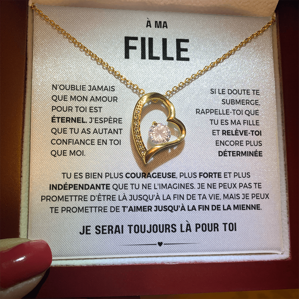 À ma Fille - Amour éternel - Collier Forever Love
