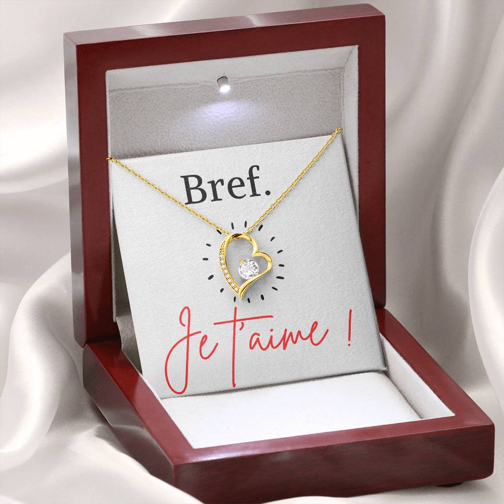 BREF. Je t'aime - Collier Forever Love