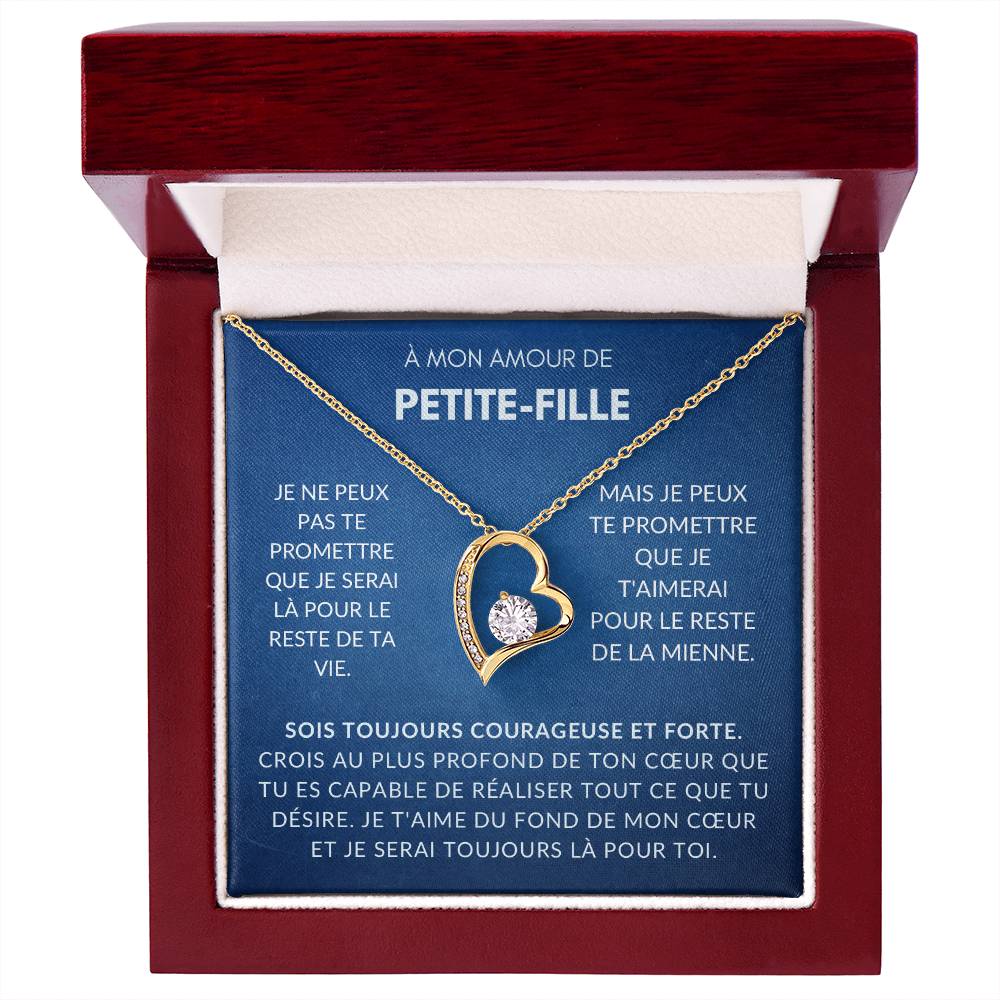 À ma Petite-Fille - Sois forte et courageuse - Collier Forever Love