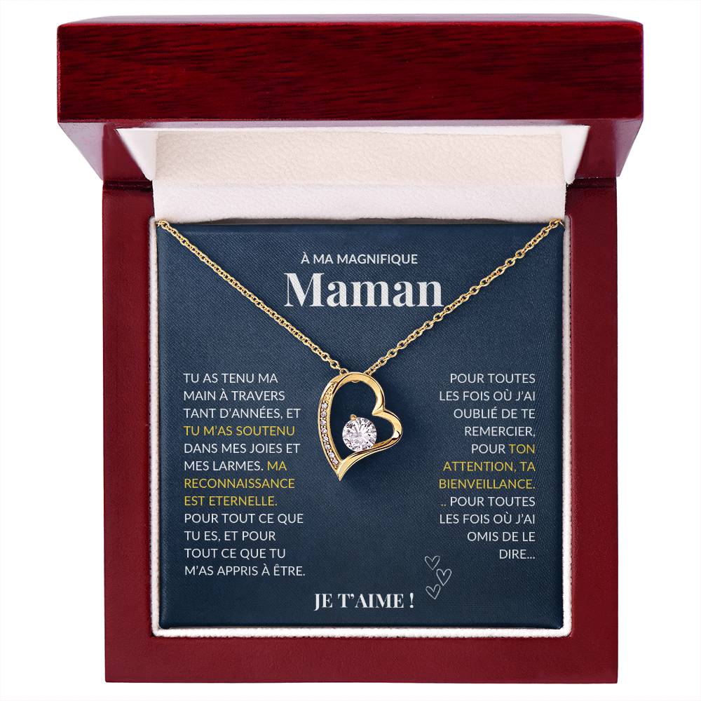 À ma Mère - Tu as tenu ma main - Collier Forever Love