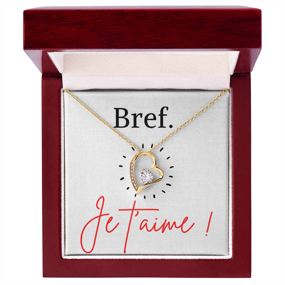 BREF. Je t'aime - Collier Forever Love