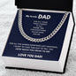 To my Dad - Words left unspoken - Cuban Link Chain