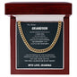 To my Grandson - Do your best! - Cuban Link Chain