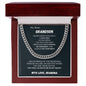 To my Grandson - Do your best! - Cuban Link Chain
