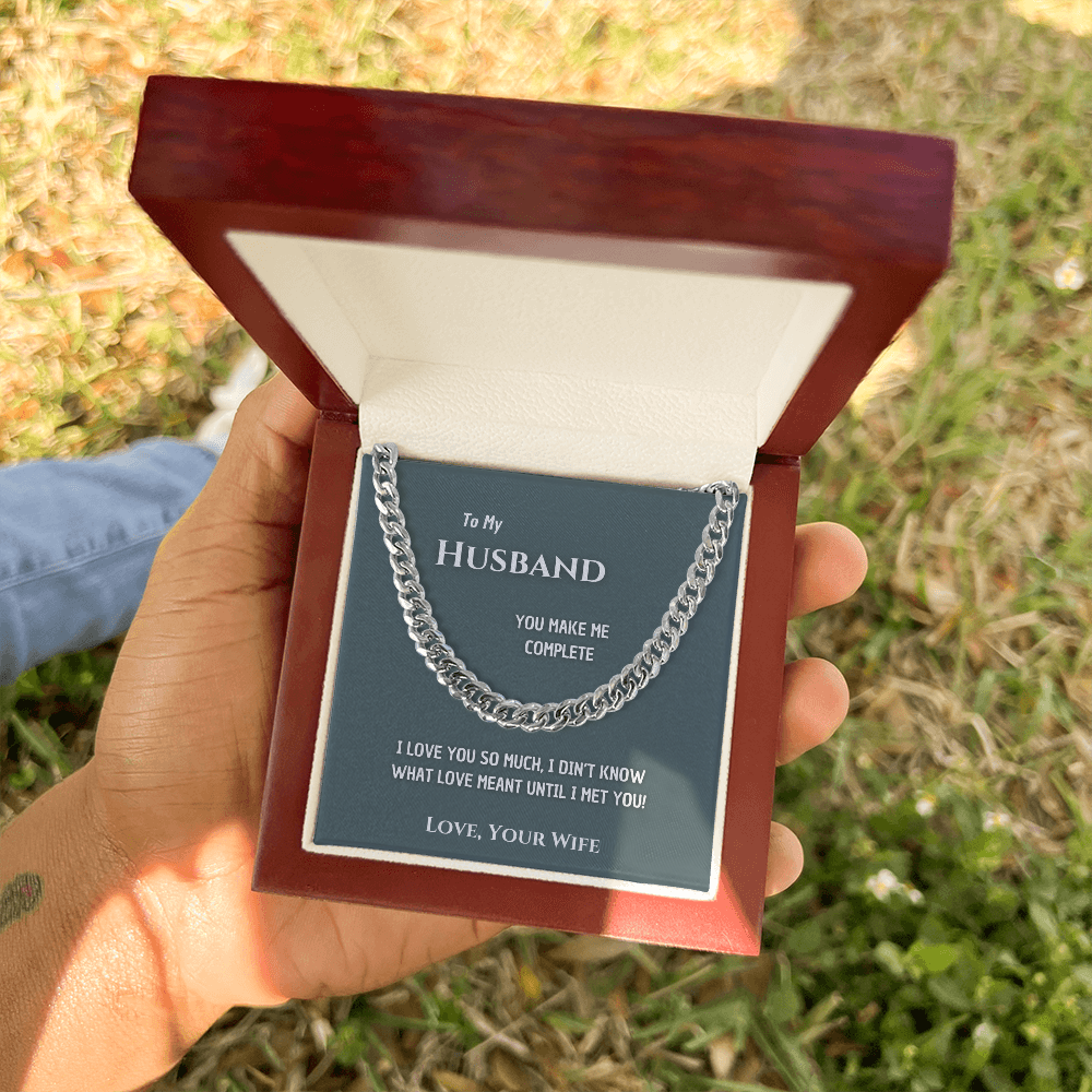 To my Man - Make me complete - Cubain Link Chain