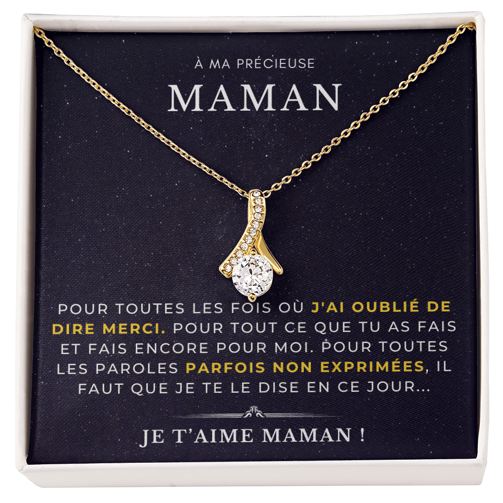 À ma Mère - Les paroles non exprimées - Collier alluring beauty