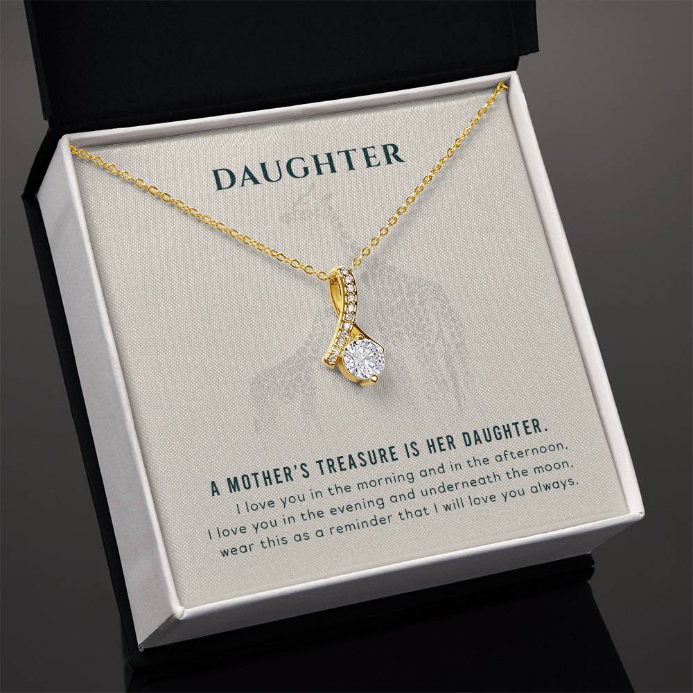 To my Daughter - A mother's treasure - Alluring Beauty Necklace