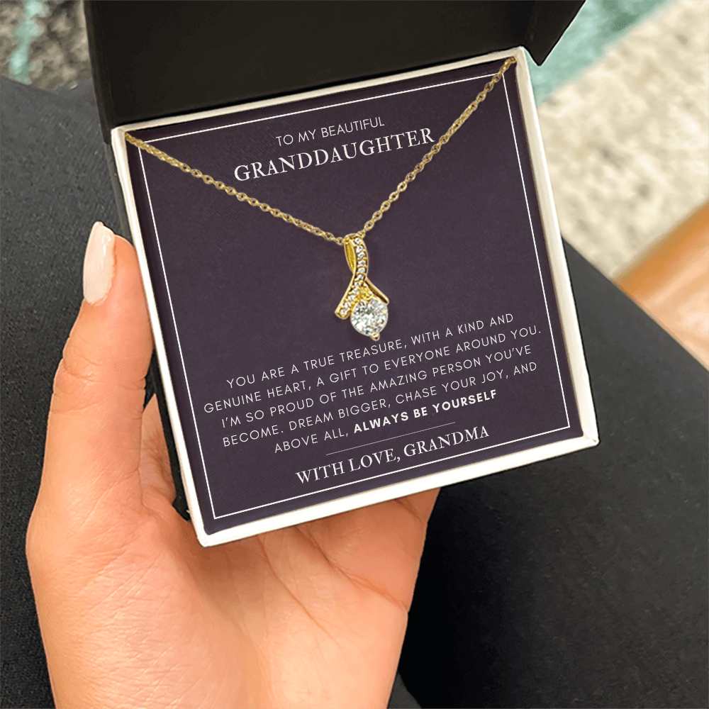 To my Granddaughter - A true treasure - Alluring Beauty Necklace