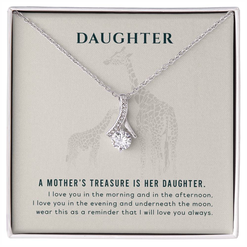 To my Daughter - A mother's treasure - Alluring Beauty Necklace