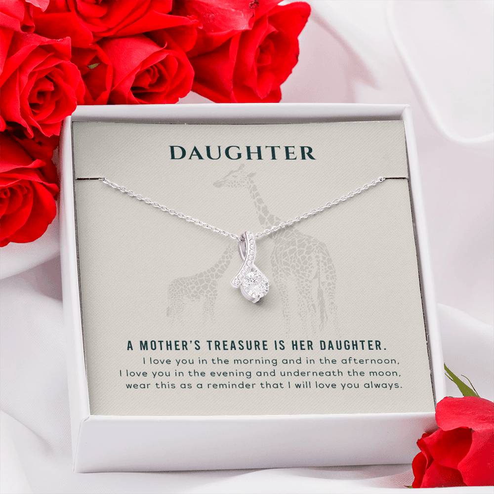 To my Daughter - A mother's treasure - Alluring Beauty Necklace