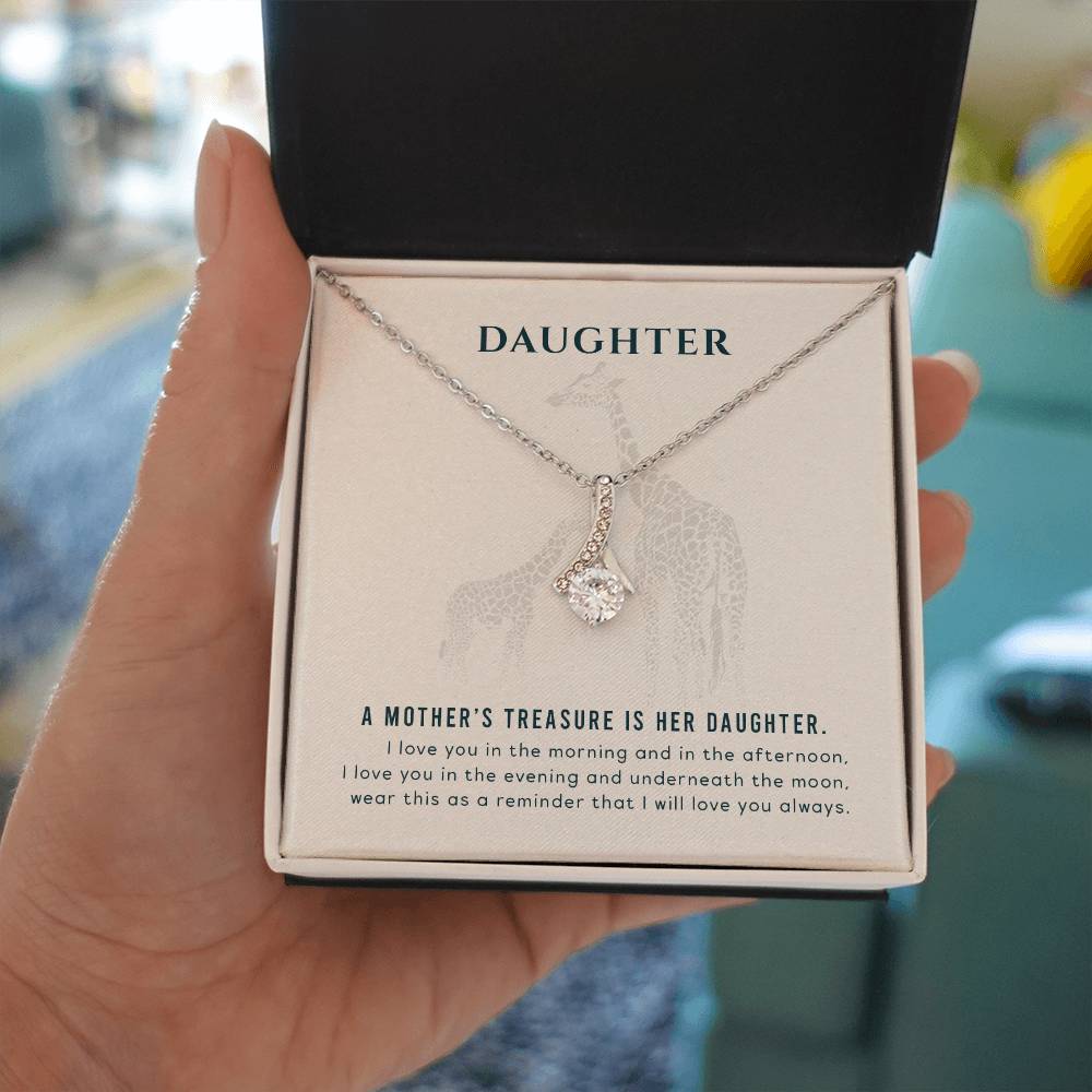 To my Daughter - A mother's treasure - Alluring Beauty Necklace