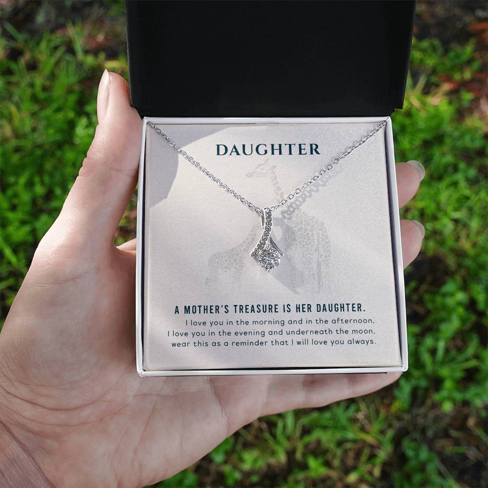 To my Daughter - A mother's treasure - Alluring Beauty Necklace