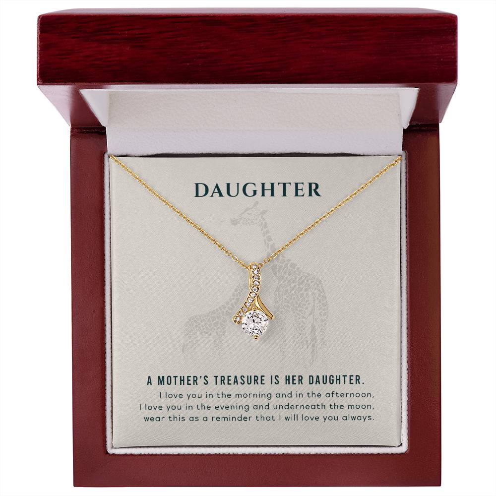 To my Daughter - A mother's treasure - Alluring Beauty Necklace