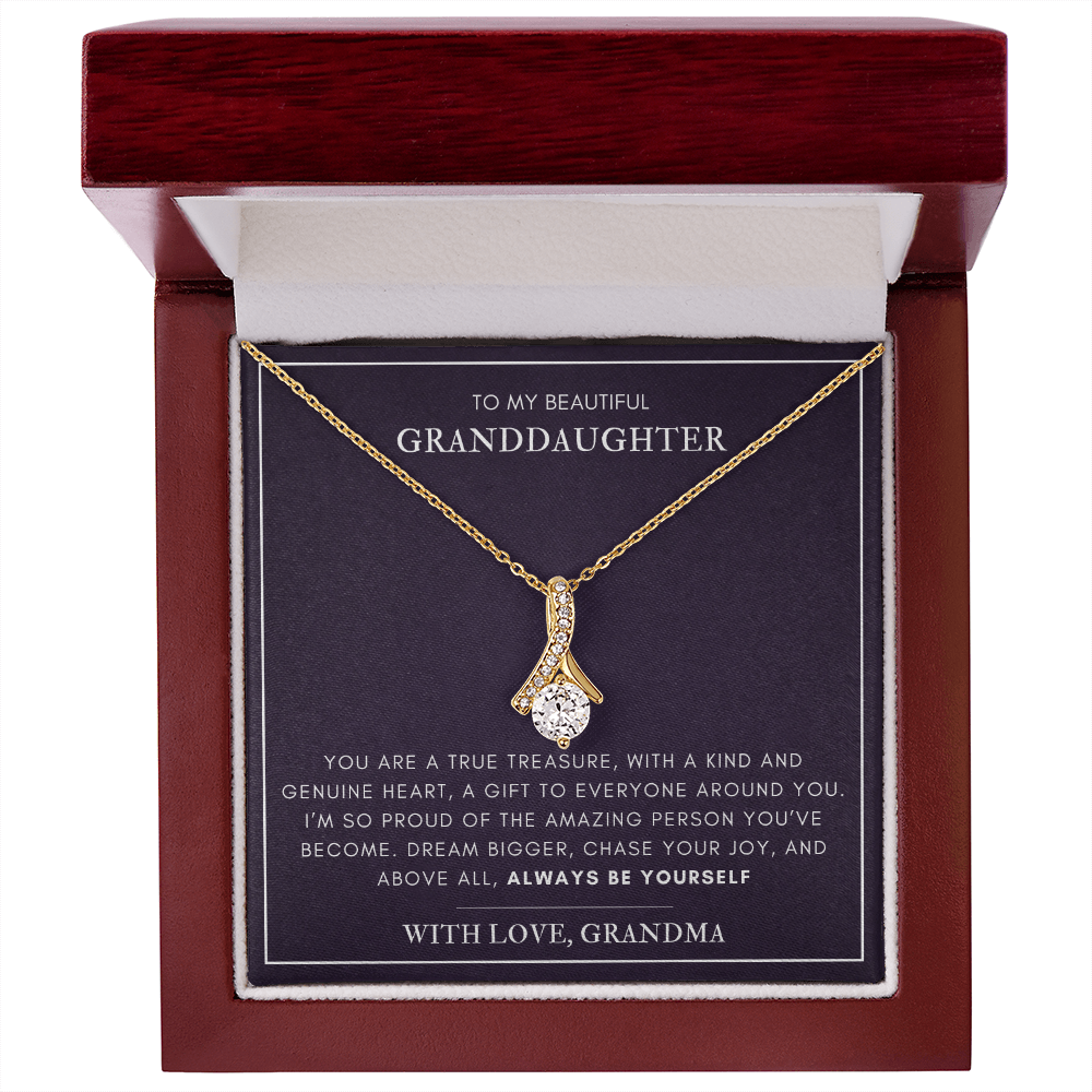 To my Granddaughter - A true treasure - Alluring Beauty Necklace