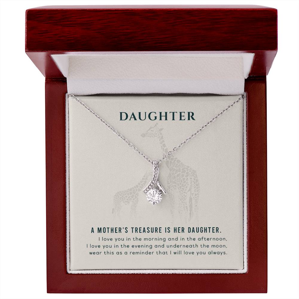 To my Daughter - A mother's treasure - Alluring Beauty Necklace
