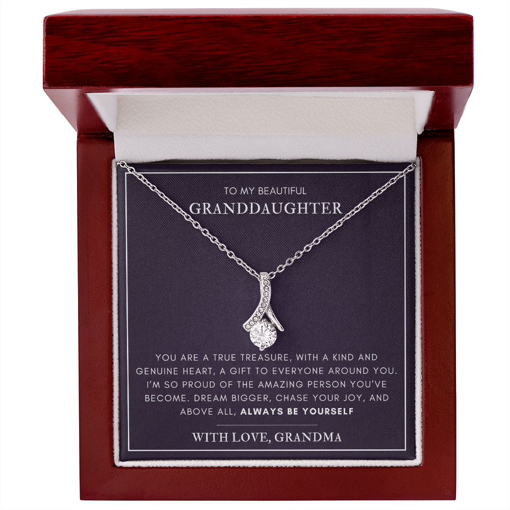 To my Granddaughter - A true treasure - Alluring Beauty Necklace