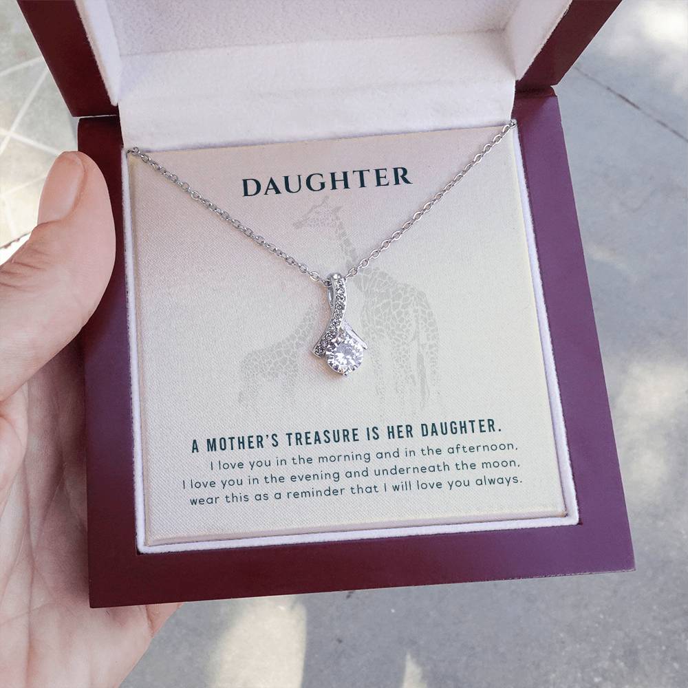 To my Daughter - A mother's treasure - Alluring Beauty Necklace