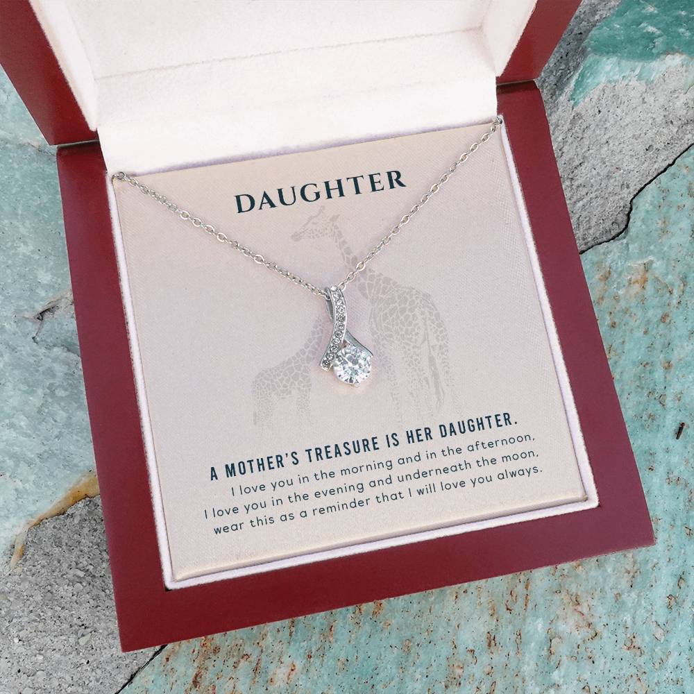 To my Daughter - A mother's treasure - Alluring Beauty Necklace