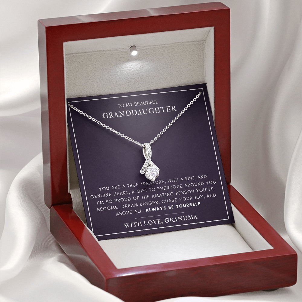 To my Granddaughter - A true treasure - Alluring Beauty Necklace