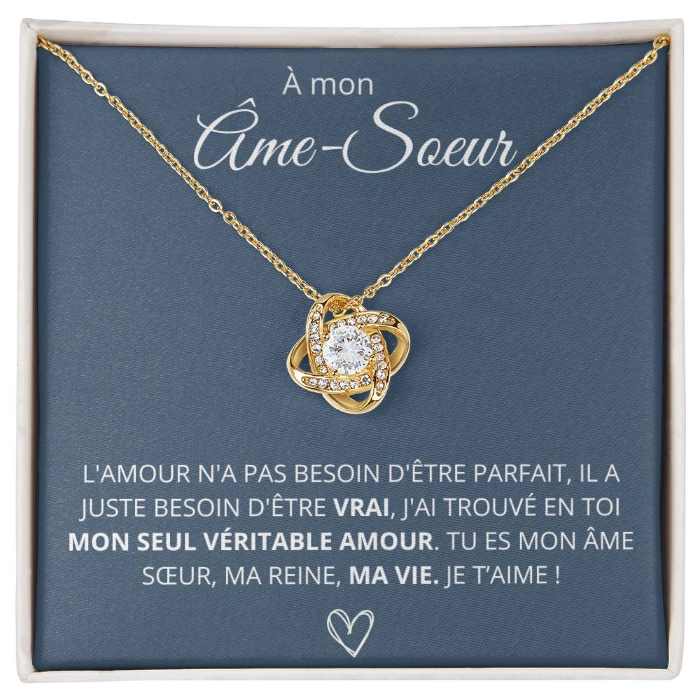 À ma Femme - Mon seul amour - Collier Love Knot