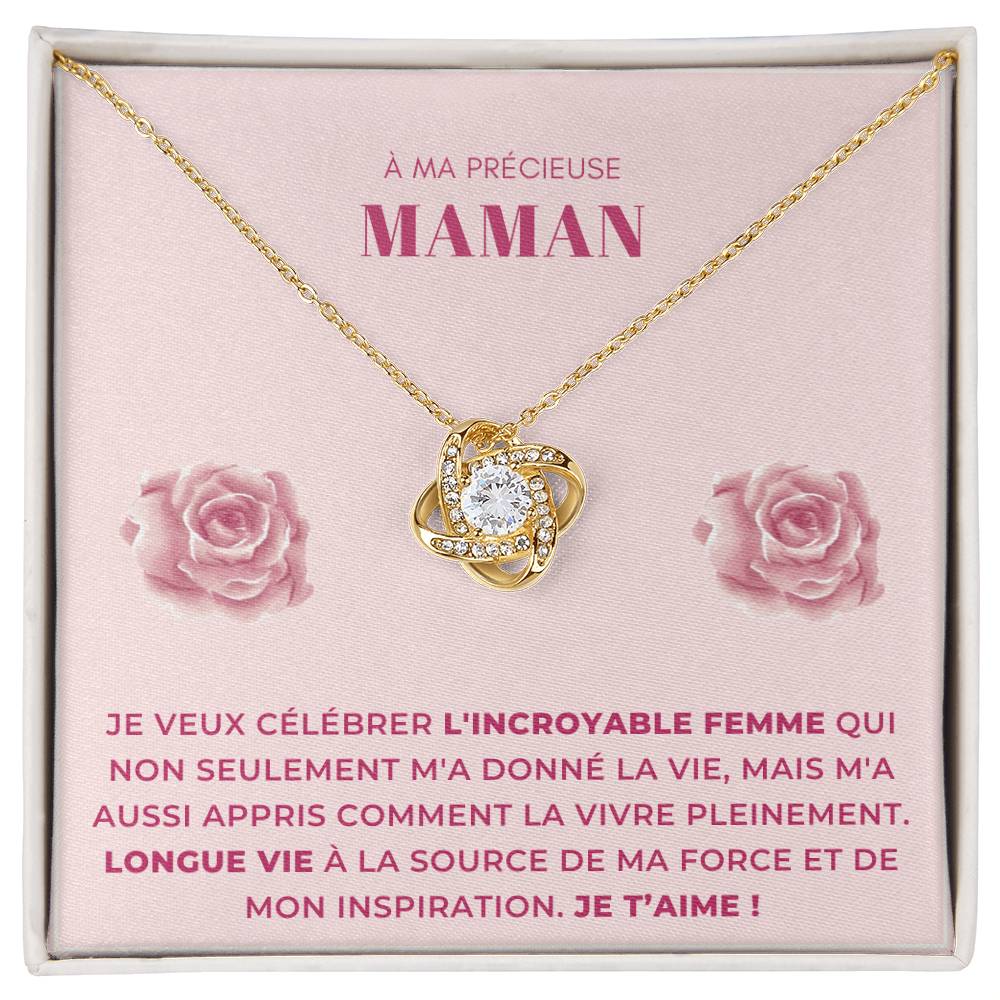 À ma Mère - L'incroyable femme - Collier Love Knot