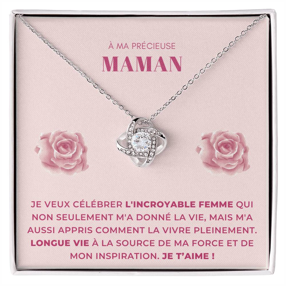 À ma Mère - L'incroyable femme - Collier Love Knot