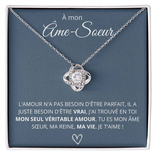 À ma Femme - Mon seul amour - Collier Love Knot