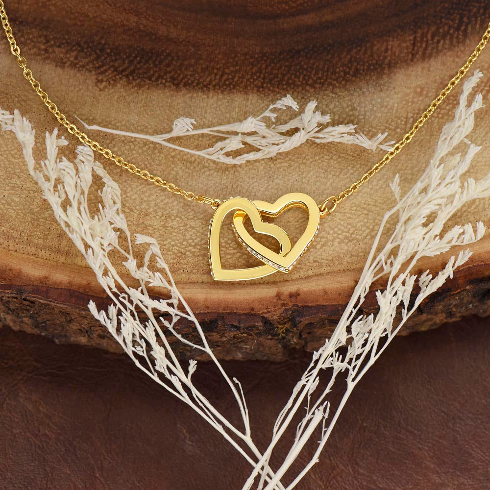 À ma Femme - Ma raison de vivre - Collier "Cœurs entrelacés"