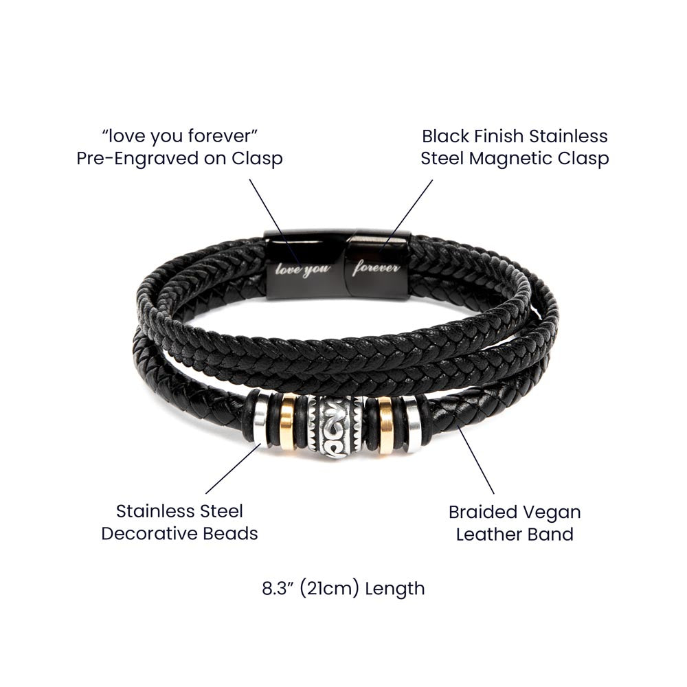 À mon fils - Bracelet "Love you forever"